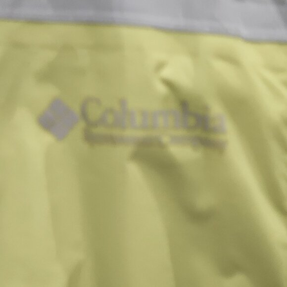 Columbia Titanium Omni Tech Rain Windbreaker Jacket Yellow/Gray Women's Large - Picture 3 of 16